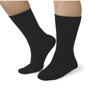 Caresox Men Diabetic Socks, Large/X-Large, Black