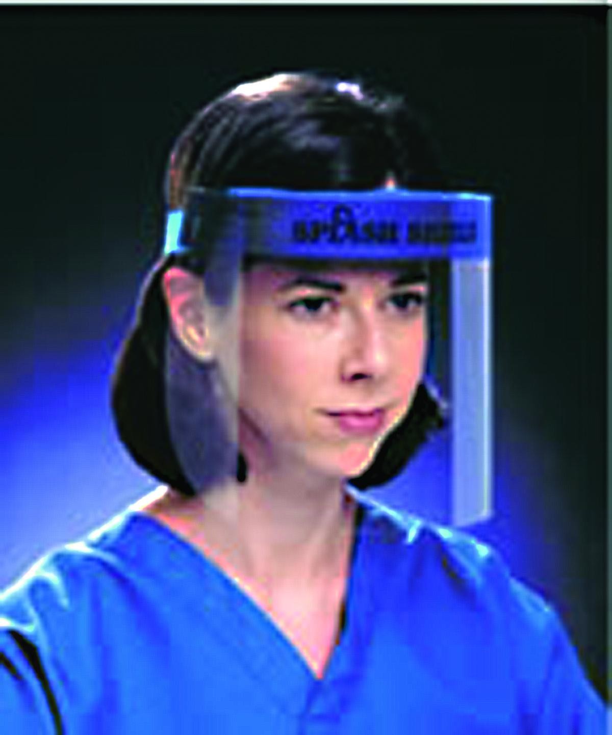 "Full Face Shield, 7-1/2"", 13"" Impenetrable Foam Barrier"