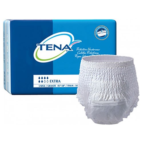 "TENA Plus Absorbency Protective Underwear Large 45"" - 58"""