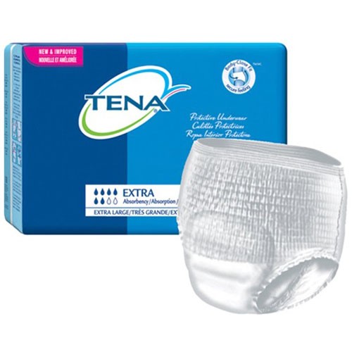"TENA Extra Absorbency Protective Underwear X-Large 55"" - 66"""