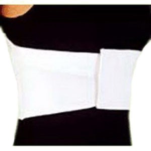 White, Xl (42"-48") 6" Female Elastic Rib Belt
