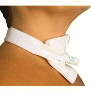 Medium Tracheostomy Tube Holder, 1" Wide, White