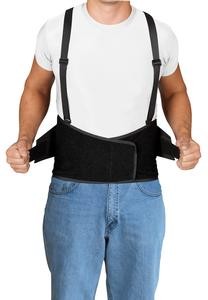 Leader Industrial Back Support, Black, Medium/Large