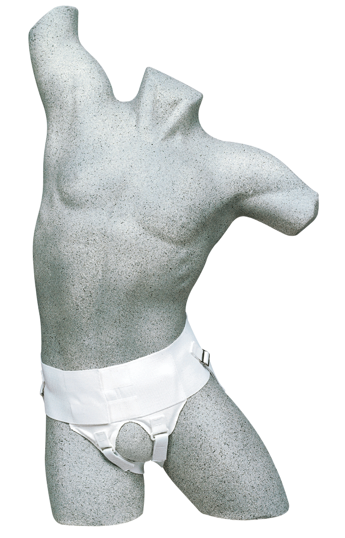 Leader Hernia Belt, White, Medium