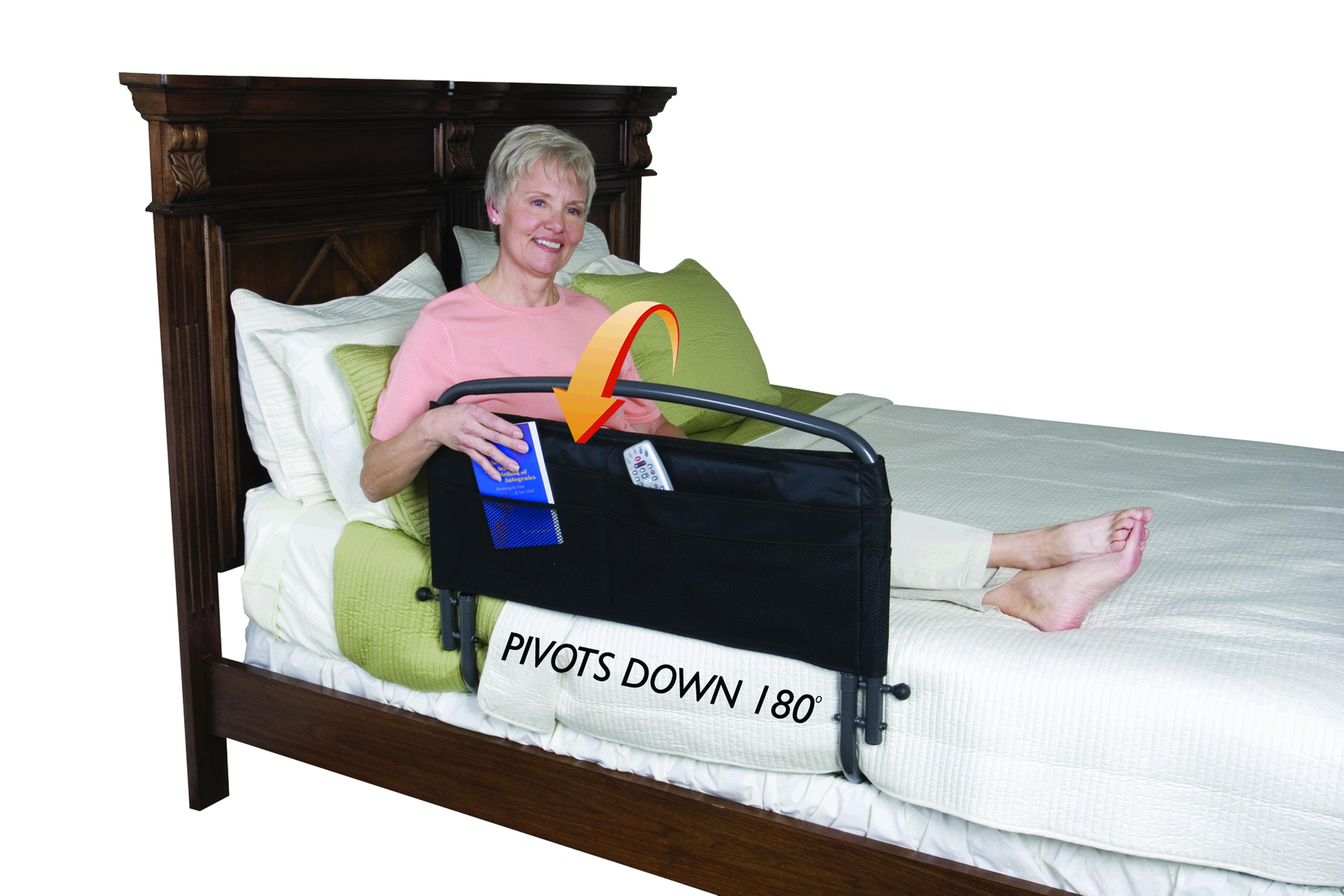 Safety Bed Rail with Padded Pouch