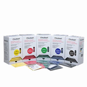Theraband Dispenser Pack Thin 30-5Ft Bands