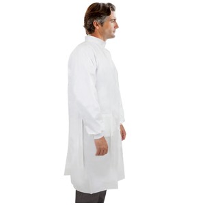 Lab Coat Snap Front with Pockets and Knit Cuffs, X-Large