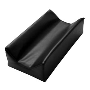 Legrest Pad, Trough Style, Upholstered, 12" x 6", Vinyl Black