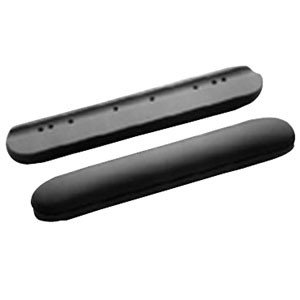 Armrest Pad, Full Length, Upholstered, 13-7/8" x 2" Black