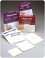 "TIELLE Plus Adhesive Hydropolymer Dressing 4-1/4"" x 4-1/4"""