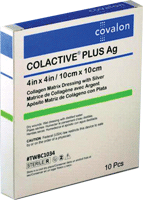 ColActive Plus Ag Collagen Dressing 4" x 4"