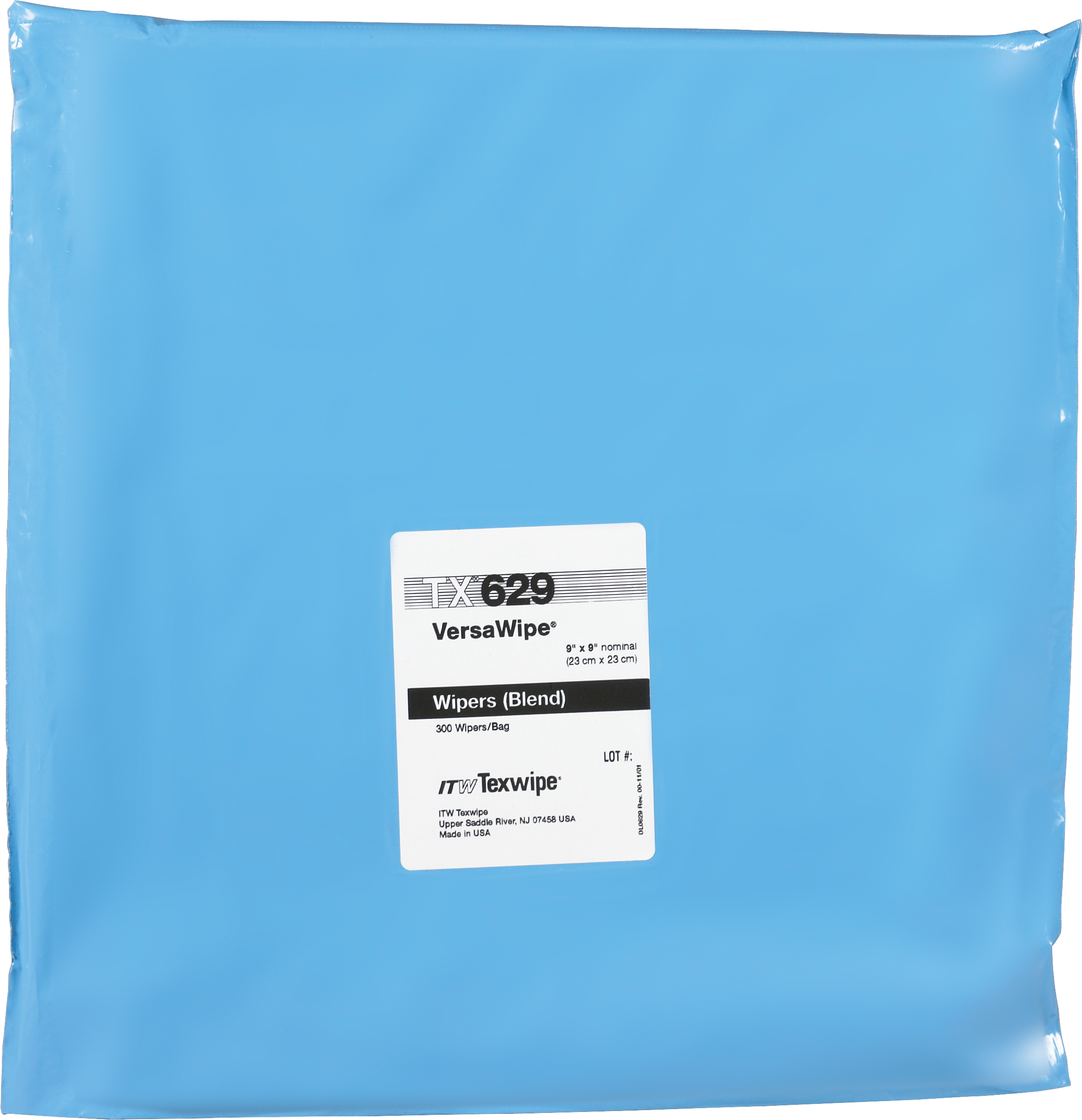 "VersaWipe Cleanroom Wiper, 9"" x 9"""