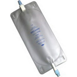 Uro-Safe Vinyl Leg Bag with Thumb Clamp, Large 32 fl oz.