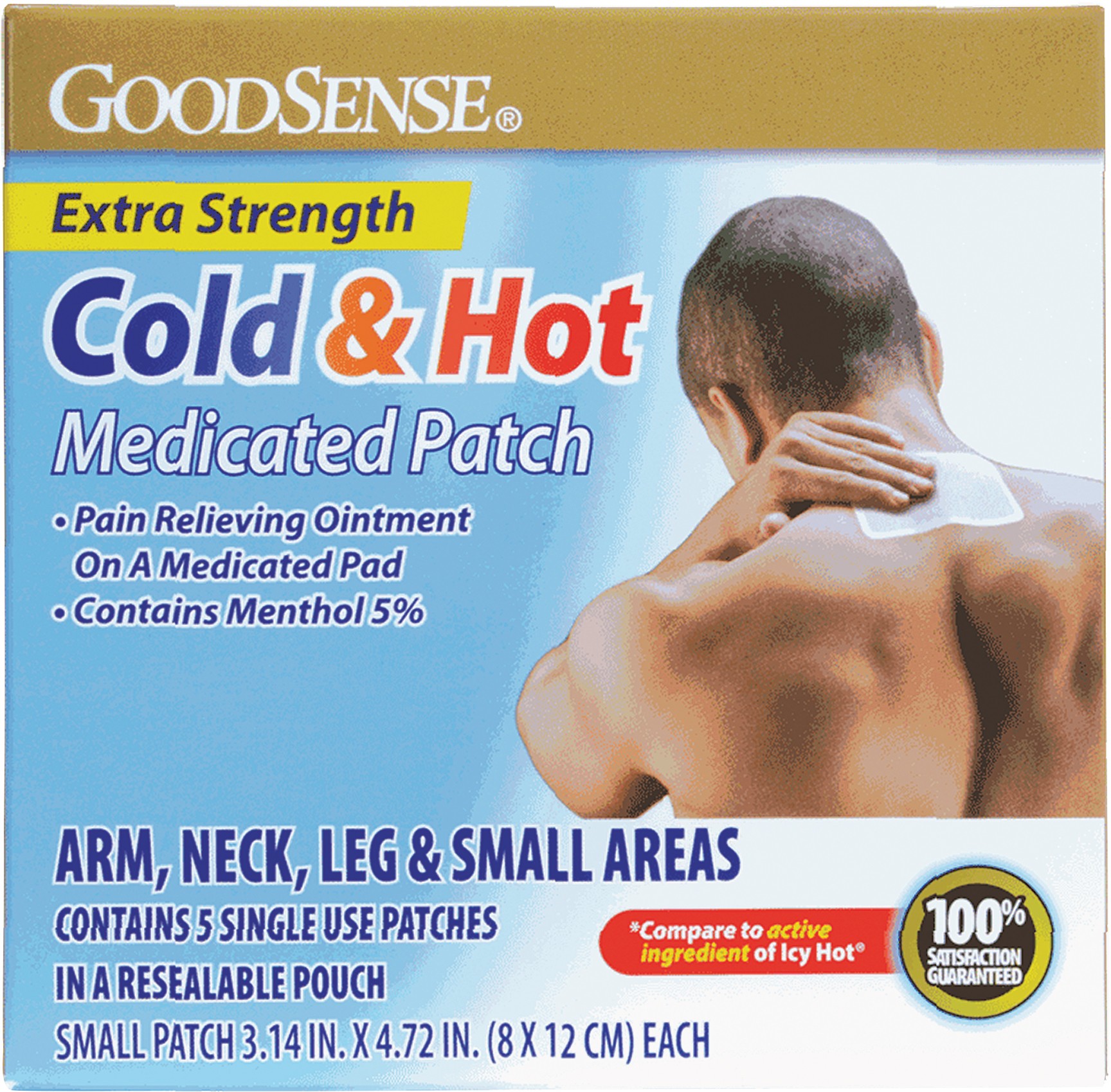Hot and Cold Medicated Patch, 3-1/7" x 4-3/4" (5 Count)
