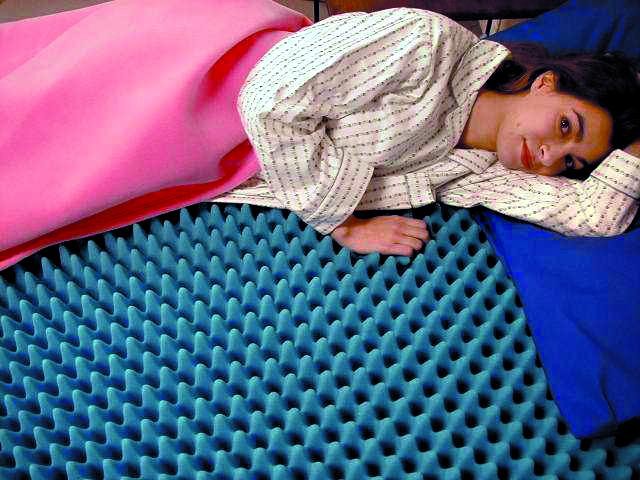 "Eggcrate Convoluted Foam Bed Pad, Queen, 4"" x 56"" x 72"""