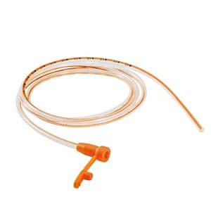 Indwelling Polyurethane Enteral Feeding Tube with Radiopaque Orange Stripe 6-1/2 Fr 35"