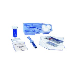 Red Rubber Urethral Catheter Tray 14 Fr