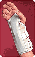 White, Left, Xl (3 3/4"-4 3/4") Cock-Up Splint