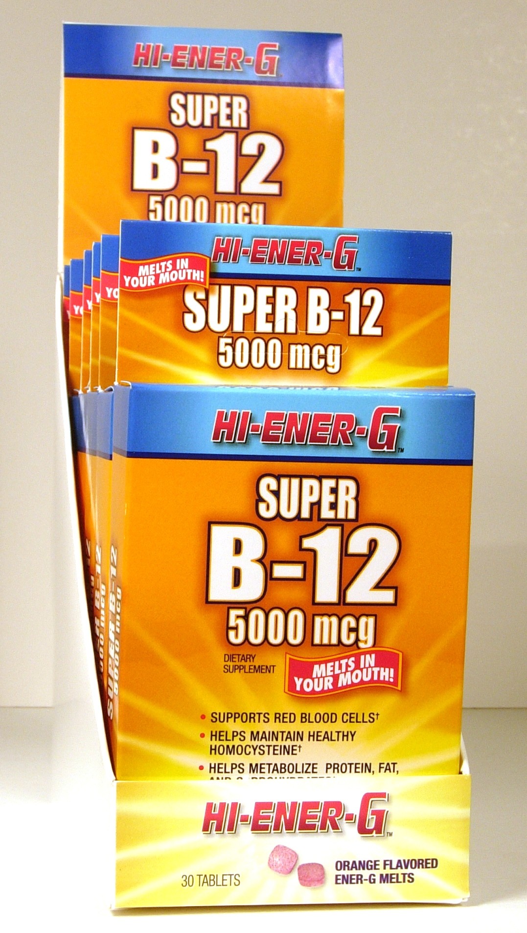 Hi-Ener-G Super B-12 Counter Display