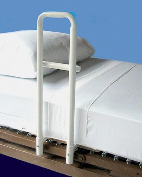 "Transfer Handle Bed Rail, 23"" H x 5-1/2"" W, Spring Based, 27"" L x 12"" W Bed Board"