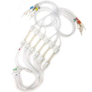 Pinnacle 6-Lead Vented Transfer Set, Preassembled