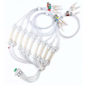 Pinnacle 9-Lead Vented Transfer Set, Preassembled