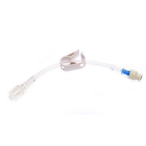 Small Bore T-port Extension Set with Ultrasite Valve and Luer Slip Connector
