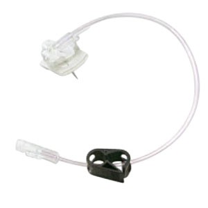 Whin Safe Huber Infusion Needle Set 22G x 1"
