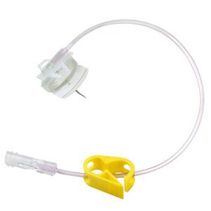 Whin Safe Huber Infusion Needle Set 20G x 3/4"