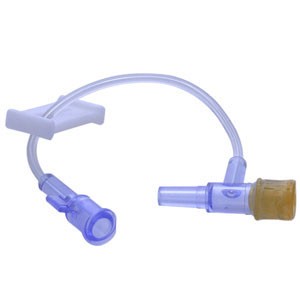 Small Bore Extension Set with Distal T-Port and Spin-Lock Connector
