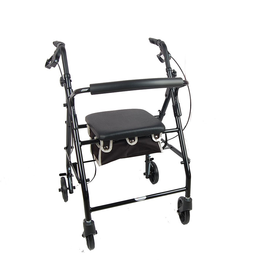 Rollator, Soft Seat, Black