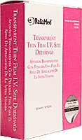 "ReliaMed Sterile Latex-Free Transparent Thin Film I.V. Site Adhesive Dressing 4"" x 4-3/4"" Oval Sh