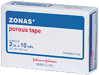 "ZONAS Porous Athletic Tape 2"" x 10 yds."