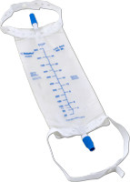 Cardinal Health Standard Leg Bag with Twist Valve, 900 mL