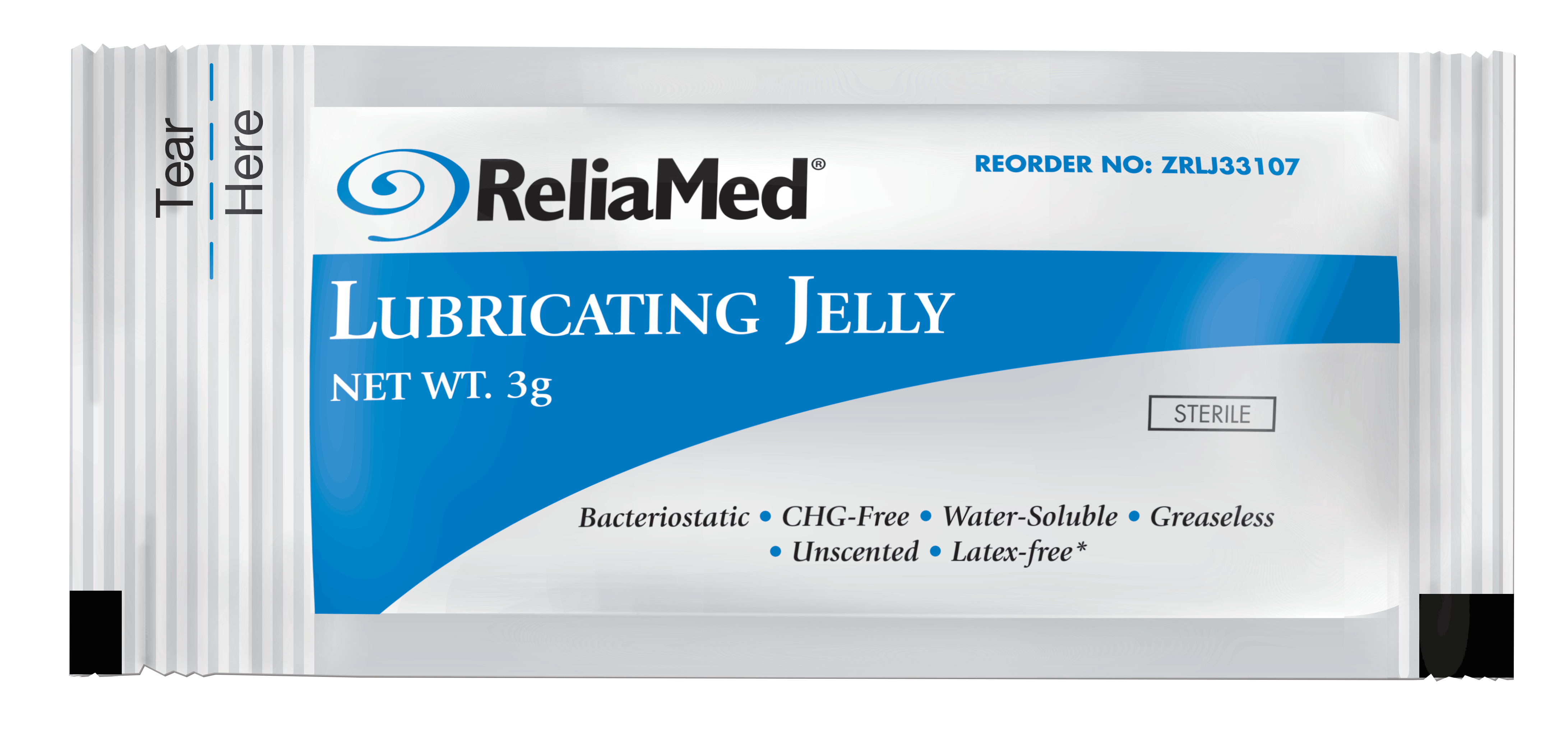 Cardinal Health Lubricating Jelly 3 g Foil Packet