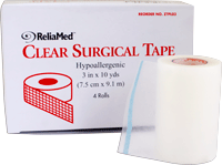 "ReliaMed Clear Surgical Tape 2"" x 10 yds."