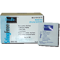 Stingfree Skin Prep Wipes, 50/Bx