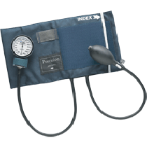 Adult PRECISION Aneroid Sphygmomanometers with Blue Nylon Cuff