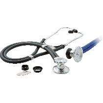 ReliaMed Sprague-Rappaport Type Stethoscope with Accessory Pack, Black