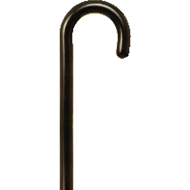 "Tourist Handle Cane, Black Stain, 36"" - 37"""