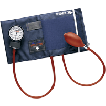 Adult PRECISION Aneroid Sphygmomanometers with Blue Nylon Cuff
