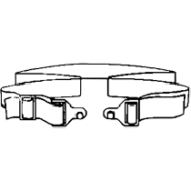 Elastic Waist Belt, Each