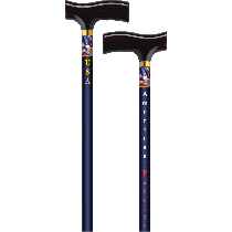 Straight Cane with Fritz Handle, American Patriot