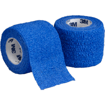 "Coban Non-Sterile Self-Adherent Wrap 3"" x 5 yds., Blue"