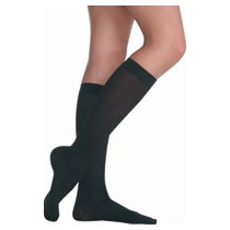 Soft,Knee High,20-30,Full Foot,Regular,Sz 5,Black