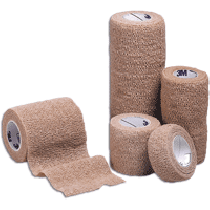 "Coban Sterile Self-Adherent Wrap 6"" x 5 yds., Tan"