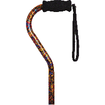 Offset Handle Cane, Paisley
