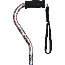 Offset Handle Cane, Compass Rose