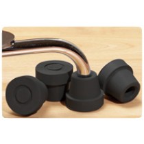 "Guardian Quad Cane Tip with Reinforcing Metal Insert 5/8"""