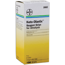 Keto-Diastix Reagent Test Strip (100 count)